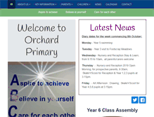 Tablet Screenshot of orchardprimary.co.uk